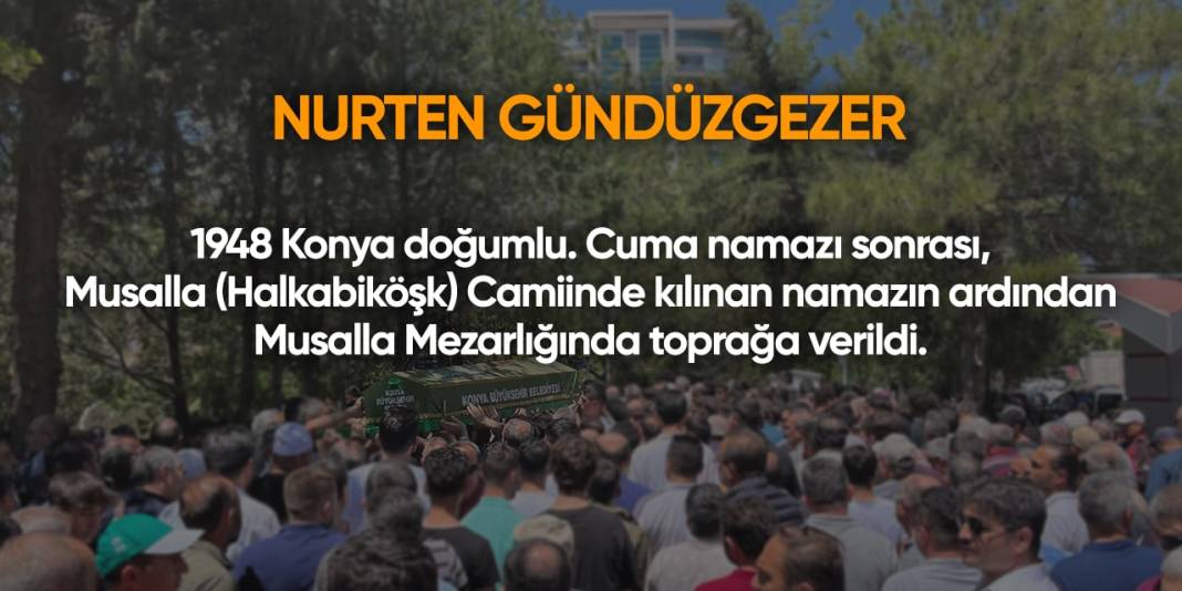 Konya'da bugün vefat edenler | 8 Kasım 2024 5